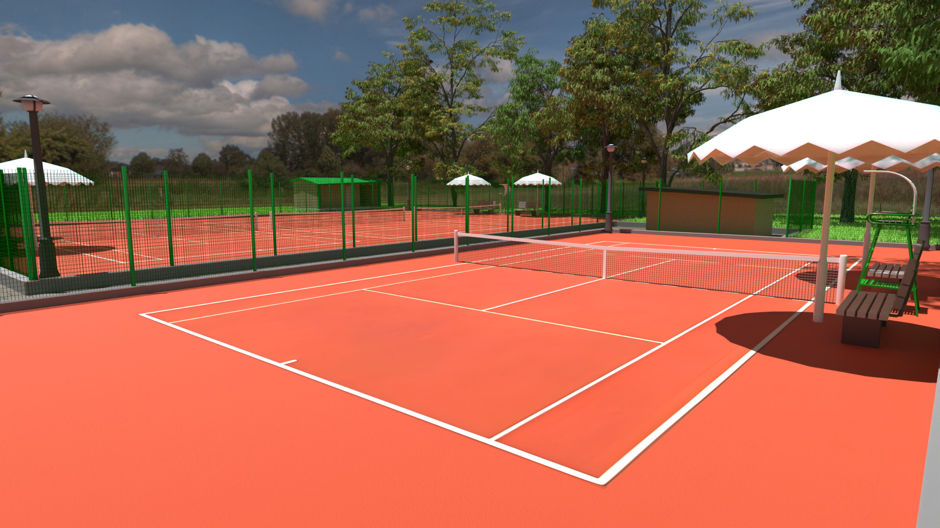 Tennis Courts 3D